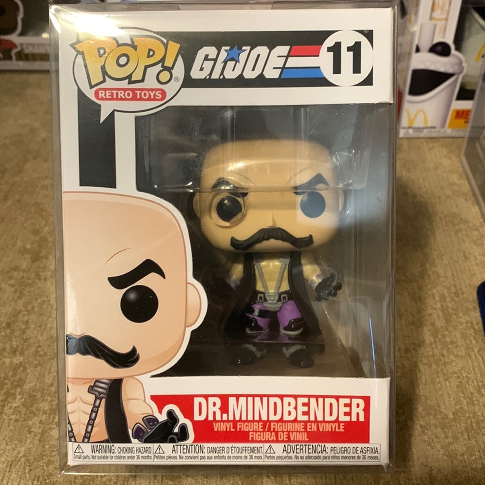 Funko Pop GII Joe number 11  Dr Mindbender collectable vinyl action figure